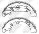 Колодки задние барабанные Toyota Hilux NiBK FN0620 (фото 1)
