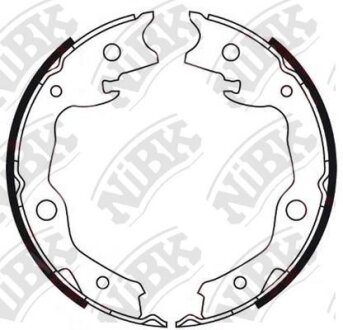 Колодки тормозные NISSAN/TOYOTA X-TRAIL/QASHQAI/RAV 4 барабан. NiBK FN0621