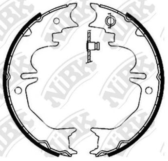 Колодки тормозные TOYOTA LAND CRUISER 02- стояночного тормоза NiBK FN0642
