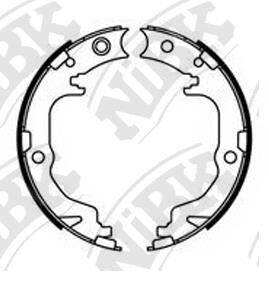Колодка тормозная зад. MITSUBISHI Outlander, ASX, Lancer EX, DODGE Caliber, JEEP Compass, Patriot NiBK FN23001
