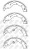 Колодки тормозные барабанные Toyota RAV-4 2000-2005 NiBK FN2371 (фото 1)