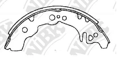 Тормозные колодки барабанные TOYOTA BB 06- 1.5 NiBK FN2397