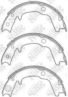 Колодки тормозные MITSUBISHI OUTLANDER/LANCER/GALANT 03- барабан. NiBK FN6704