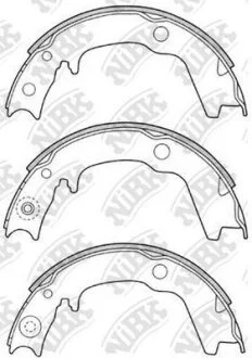 Колодки тормозные MITSUBISHI OUTLANDER/LANCER/GALANT 03- барабан. NiBK FN6704