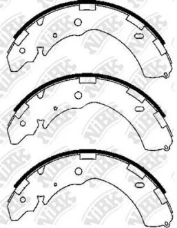 Колодки барабанные L200/Pajero Sport/D-MAX/Colorado NiBK FN6741