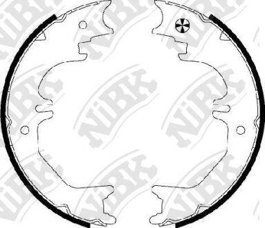 Колодки тормозные TOYOTA LAND CRUISER 100 98- 4.7/4.2 DIESEL барабан. NiBK FN8905