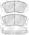 Колодка тормозная перед. HYUNDAI/KIA IX35/TUCSON 10-/CARENS III / SPORTAGE 10 - NiBK PN0052 (фото 1)