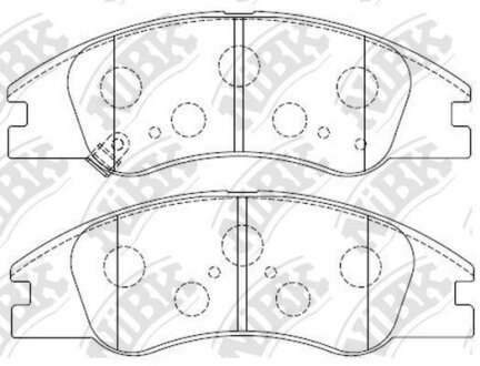Колодки тормозные KIA CERATO 04- перед. NiBK PN0060