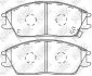 Колодка тормозная перед. HYUNDAI GETZ/LANTRA/COUPE/PONY/VERNA/SCOUPE NiBK PN0091 (фото 1)
