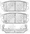 Колодки задние GM Captiva, Antara, Suzuki XL-7 USA, Hyundai Terracan NiBK PN0098 (фото 1)