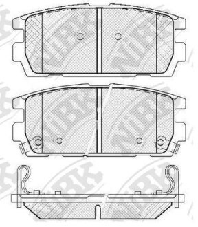 Колодки задние GM Captiva, Antara, Suzuki XL-7 USA, Hyundai Terracan NiBK PN0098