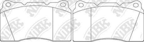 Тормозные колодки дисковые NiBK PN0150