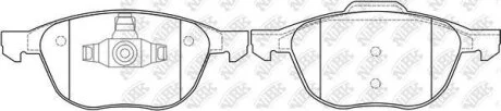 Колодка тормозная перед. Ford Focus II/III 04->,C-Max 07->,Kuga 08->,Mazda 3 03->,5 05-> NiBK PN0365