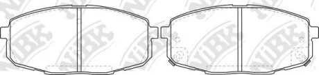 Колодка тормозная перед. HYUNDAI/KIA CERATO 08-/CEED/CERATO NiBK PN0373