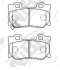 Колодки тормозные INFINITI FX35/FX37/GS35/GS37 06- задн. NiBK PN0396 (фото 1)