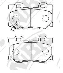 Колодки тормозные INFINITI FX35/FX37/GS35/GS37 06- задн. NiBK PN0396
