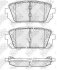 Колодки тормозные HYUNDAI/KIA IX35/CARENS 06- задн. NiBK PN0426 (фото 1)