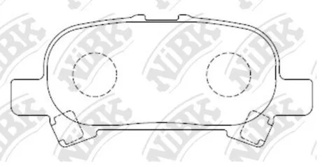 Колодка тормозная зад. TOYOTA Camry, Pronard, Avalon, Solara coupe (USA), Camry Solara (USA) NiBK PN0427