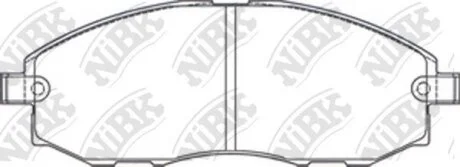Тормозные колодки дисковые HYUNDAI H-1 97- NiBK PN0434