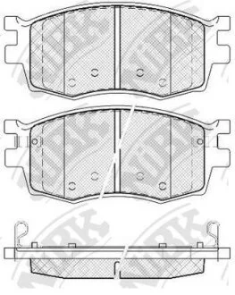 Колодка тормозная перед. HYUNDAI/KIA RIO 05~/AC 06~ NiBK PN0435