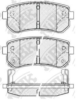 Колодки тормозные HYUN/KIA ACCENT/RIO/I30/CEED 05- задн. NiBK PN0436