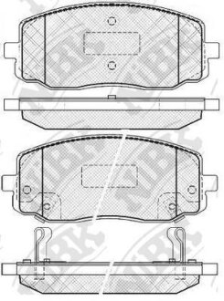 Тормозные колодки дисковые HYUN/KIA i10/PICANTO 04- перед. NiBK PN0438