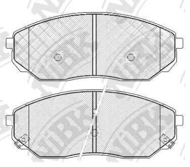 Колодки тормозные KIA SORENTO 02- 2.4-3.5/2.5 DIESEL перед. NiBK PN0441