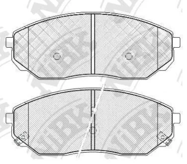 Колодки тормозные KIA SORENTO 02- 2.4-3.5/2.5 DIESEL перед. NiBK PN0441