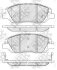 Колодка тормозная перед. HYUNDAI Santa FE 06-, KIA Sorento 09-, SSANGYONG Corando C NiBK PN0446 (фото 1)