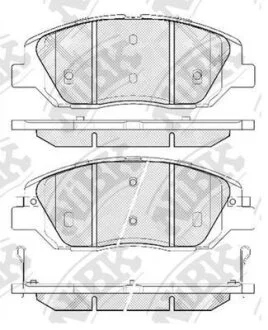 Колодка тормозная перед. HYUNDAI Santa FE 06-, KIA Sorento 09-, SSANGYONG Corando C NiBK PN0446