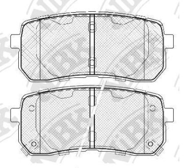 Колодки тормозные HYUN/KIA IX55/CARNIVAL 07- перед. NiBK PN0457