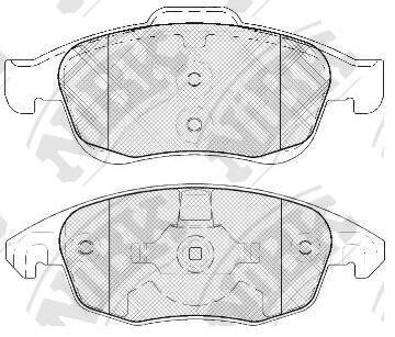 Колодки тормозные PSA C4/BERLINGO/PARTNER 06- 1.6-1.8 перед. NiBK PN0471