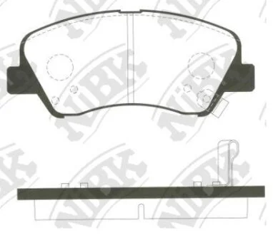 Колодка тормозная перед. Hyundai i20, Solaris IV, Elantra 11-, Accenr 11-, KIA Rio III NiBK PN0537