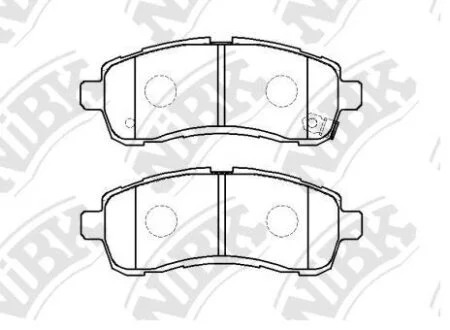 Колодки тормозные FORD FIESTA 09- передн. NiBK PN0544