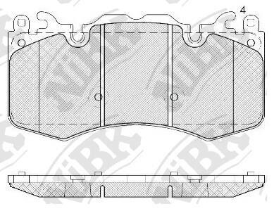 Колодки тормозные LAND ROVER RR 3/RR 4/RR SPORT -17 4.2-5.0 перед. NiBK PN0567