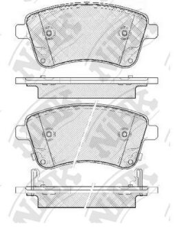 Колодки тормозные KIA VENGA 10- перед. NiBK PN0703