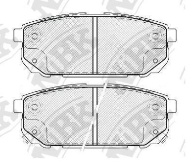 Колодки задние Sorento/Clarus/Carens/Shuma NiBK PN0798