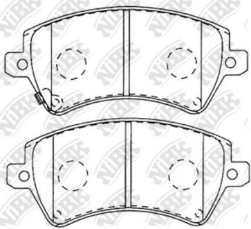 Колодки гальмівні дискові передні TOYOTA Corolla 02-07 NiBK PN1224