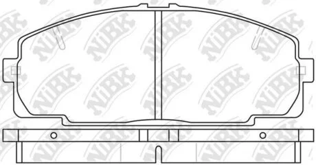 Тормозные колодки дисковые TOYOTA HIACE 92- NiBK PN1237