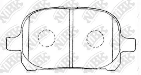 Колодки тормозные передние Toyota Camry, Lexus ES300, Avalon NiBK PN1401
