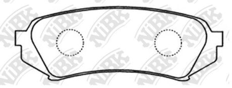 Колодки тормозные TOYOTA LAND CRUISER 100 98- 4.7/3.0-4.2 DIESEL задн. NiBK PN1412