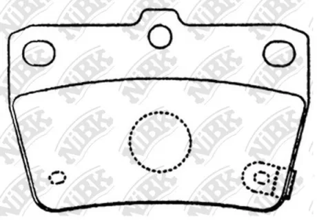 Колодки тормозные TOYOTA RAV 4 00- 1.8-2.0 задн. NiBK PN1424