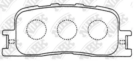 Колодка тормозная дисковые DAIHATSU Altis, LEXUS ES300, ES330, TOYOTA Wish, Camry, Windom, Highlande NiBK PN1458