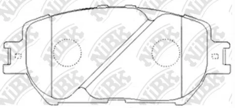 Колодки тормозные TOYOTA CAMRY 01- 2.4-3.0 перед. NiBK PN1479