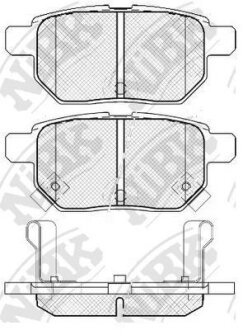 Колодка тормозная задняя Great Wall Tengyi, LEXUS CT200h, SUBARU Trezia, TOYOTA Corolla, Ist, Priu диск. кор. уп. NiBK PN1519