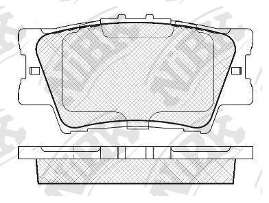 Колодка тормозная зад. DAIHATSU Altis, LEXUS ES350, TOYOTA RAV 4, Camry, Avalon, Mark X Zio, Van NiBK PN1522 (фото 1)