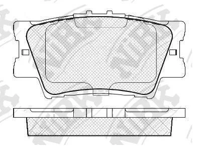Колодка тормозная зад. DAIHATSU Altis, LEXUS ES350, TOYOTA RAV 4, Camry, Avalon, Mark X Zio, Van NiBK PN1522