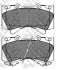 Колодка тормозная перед. LEXUS LX570, TOYOTA Land Cruiser Prado, Sienna, Land Cruiser 200, Land Cruiser, Sequoia (USA), Tundra NiBK PN1541 (фото 1)