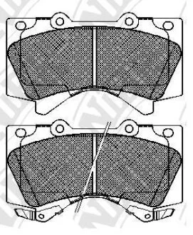 Колодка тормозная перед. LEXUS LX570, TOYOTA Land Cruiser Prado, Sienna, Land Cruiser 200, Land Cruiser, Sequoia (USA), Tundra NiBK PN1541