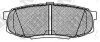 Колодка тормозная дисковые LEXUS LX570, TOYOTA Land Cruiser Prado, Sienna, Land Cruiser 200, Land Cruiser, Sequoia (USA), Tundra NiBK PN1542 (фото 1)